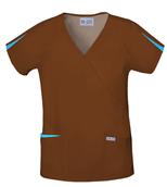 Raglan Mock Wrap Top